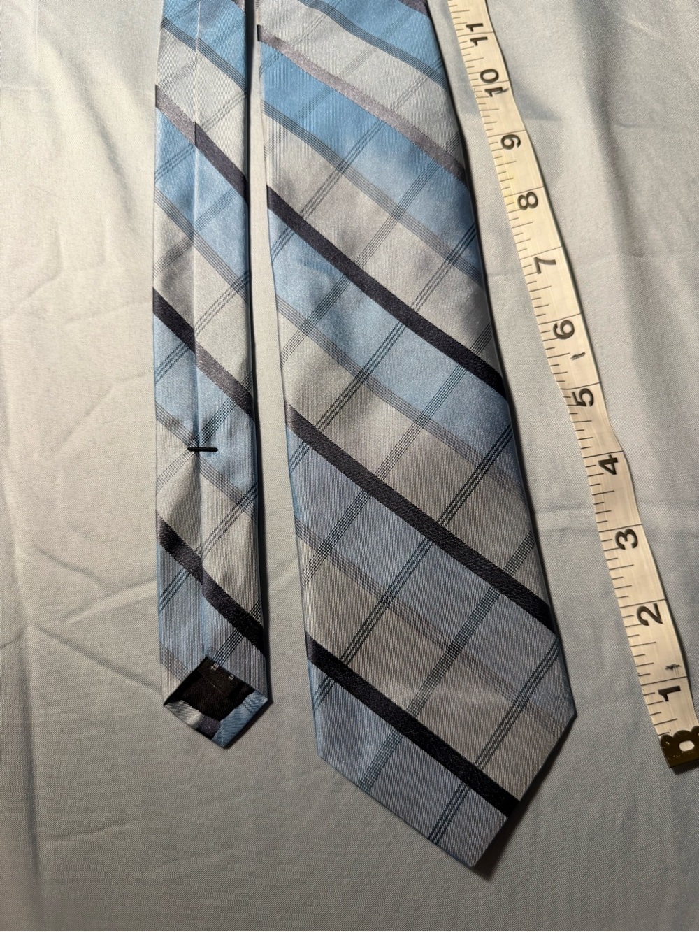 Murano Classic Light Blue Striped Men's Tie